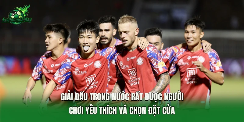 Giải đấu trong nước rất được người chơi yêu thích và chọn đặt cửa