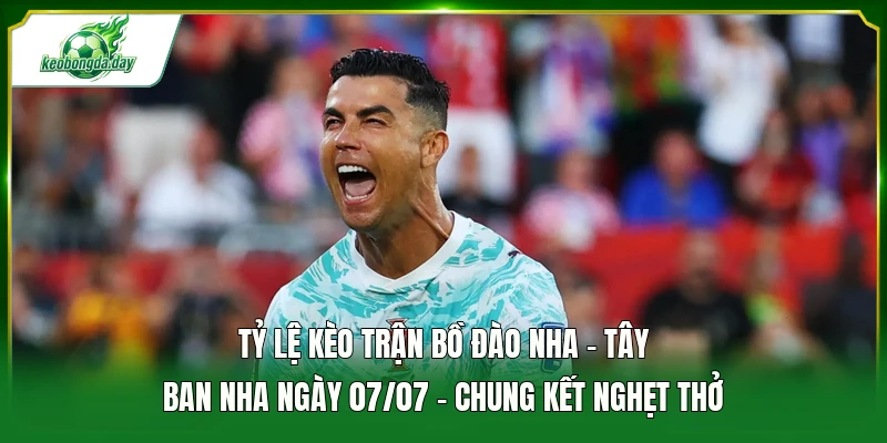 Tỷ lệ kèo trận Bồ Đào Nha - Tây Ban Nha ngày 07/07